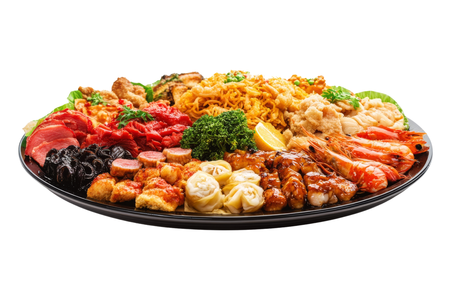 Chinese new year feast presentation png