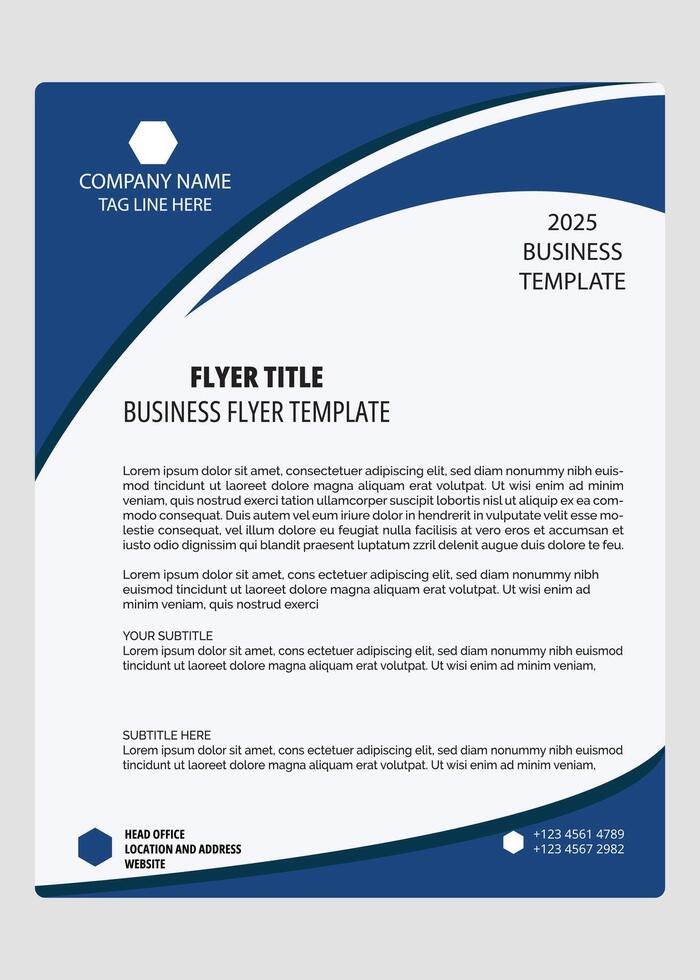 Business Flyer design vector