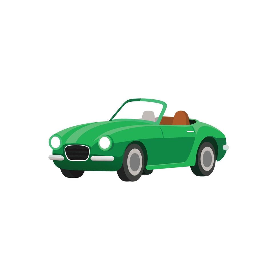 Lush Luxury Drive the Emerald Green Convertible vector