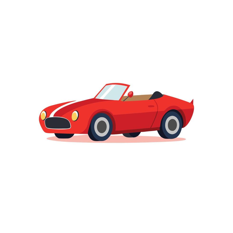 Blazing Speed The Racing Red Convertible vector