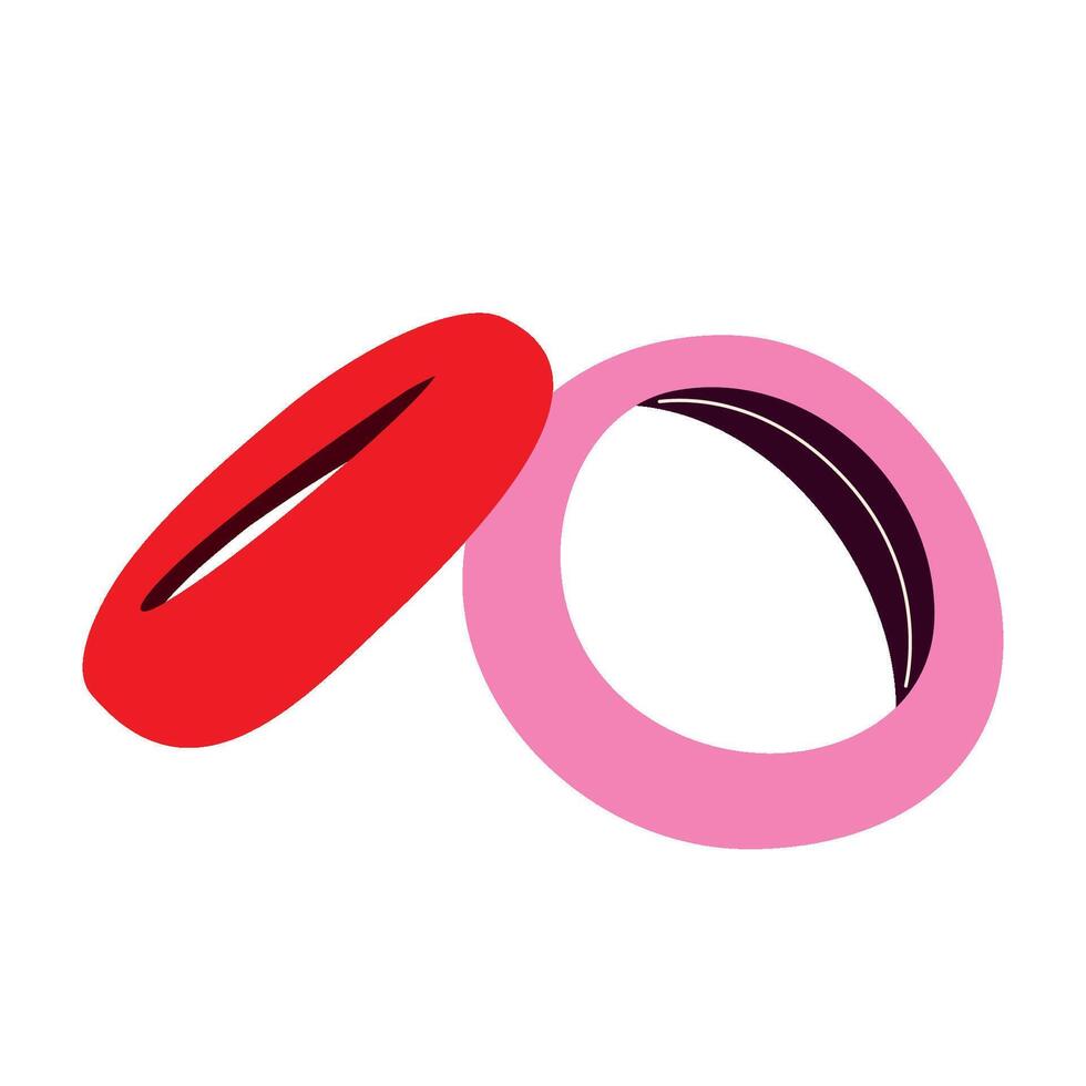 Illustration of a hair band. Hair accessories. vector
