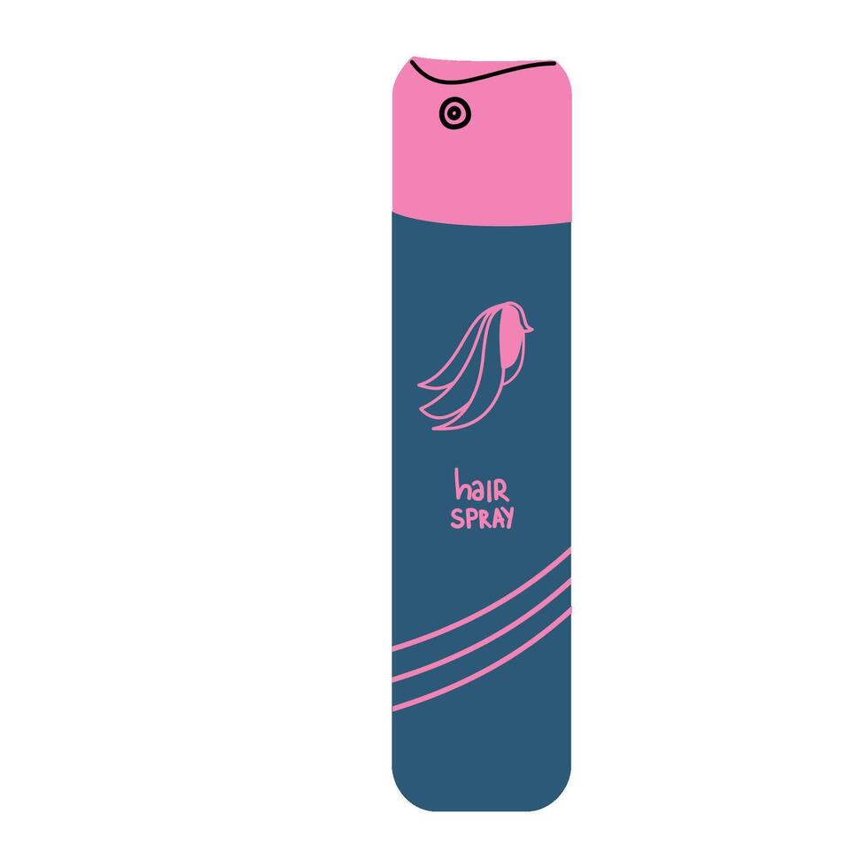 Illustration of hairspray for styling. vector