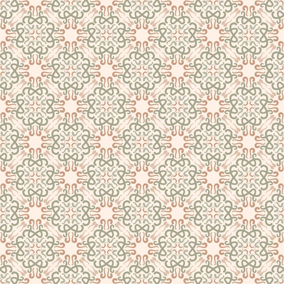 Abstract geometrical pattern with hand drawn decorative elements. vector