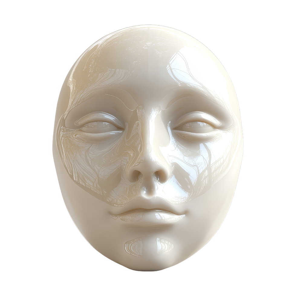 Artistic facial sculpture studio photo minimalist view png