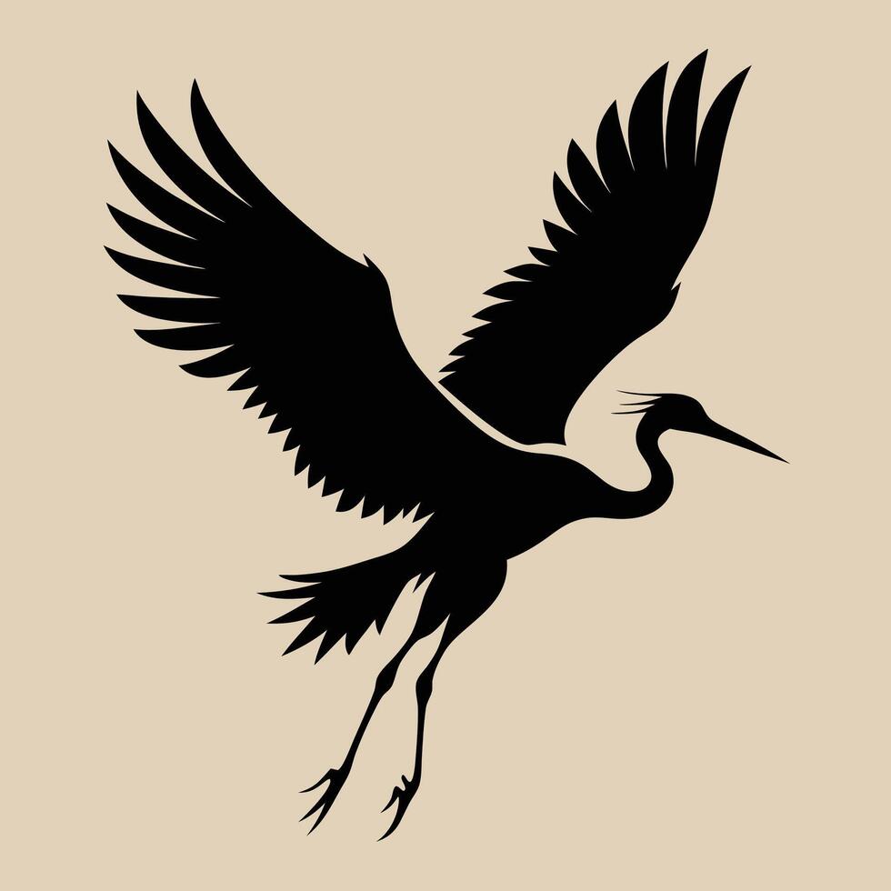 Falcon silhouette slicing through the clouds vector