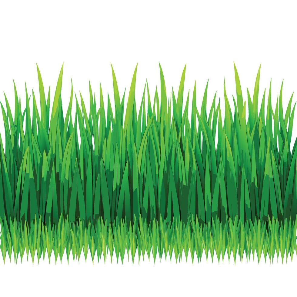 Natural Green Grass Seamless Design for Backdrops vector