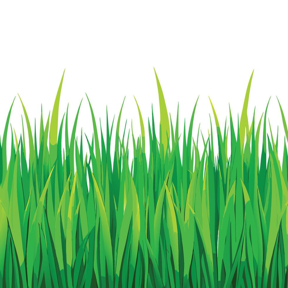 Smooth and Vibrant Grass Seamless Pattern Background vector