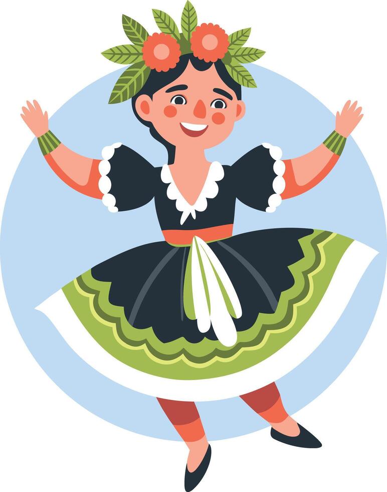 Chinelo Dancer illustration in flat style vector