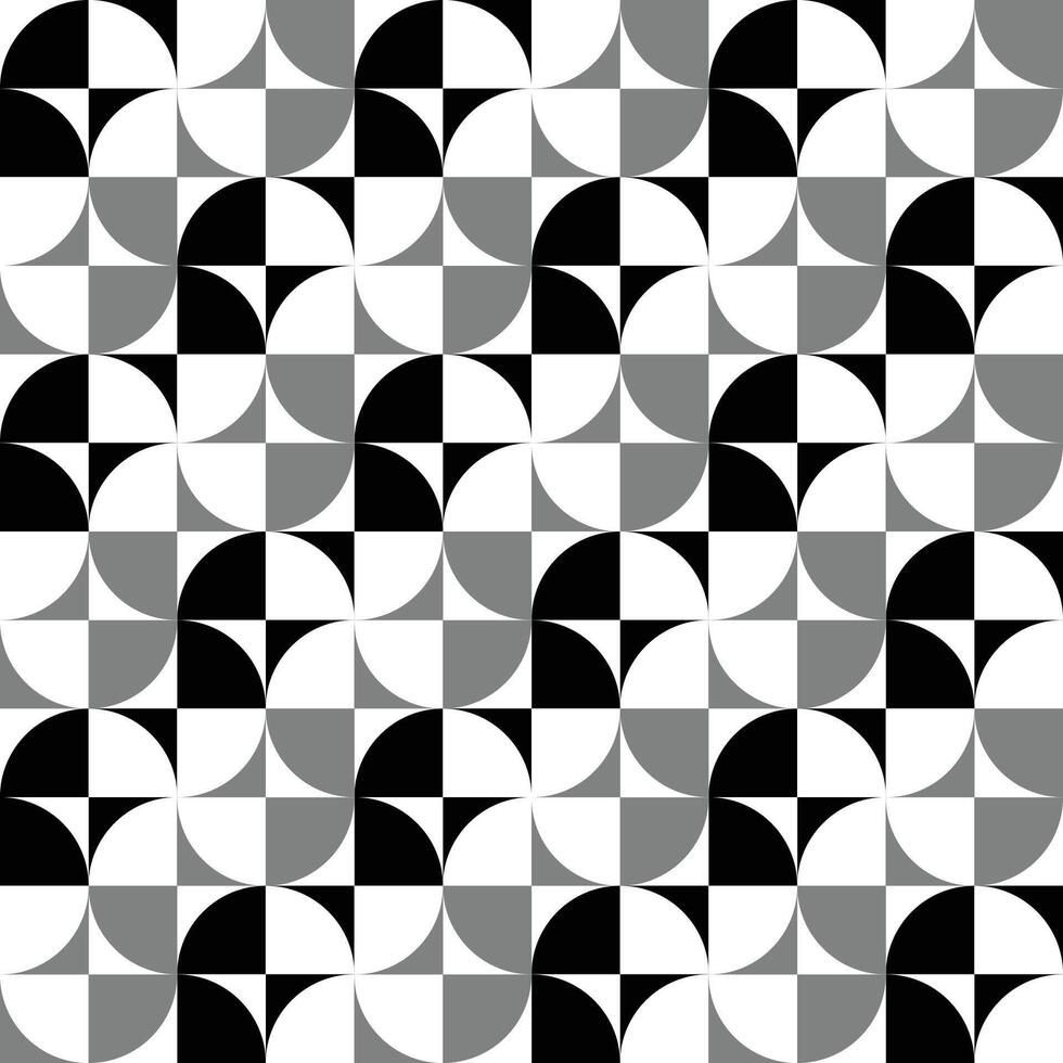 abstract geometric monochrome quadrant pattern vector