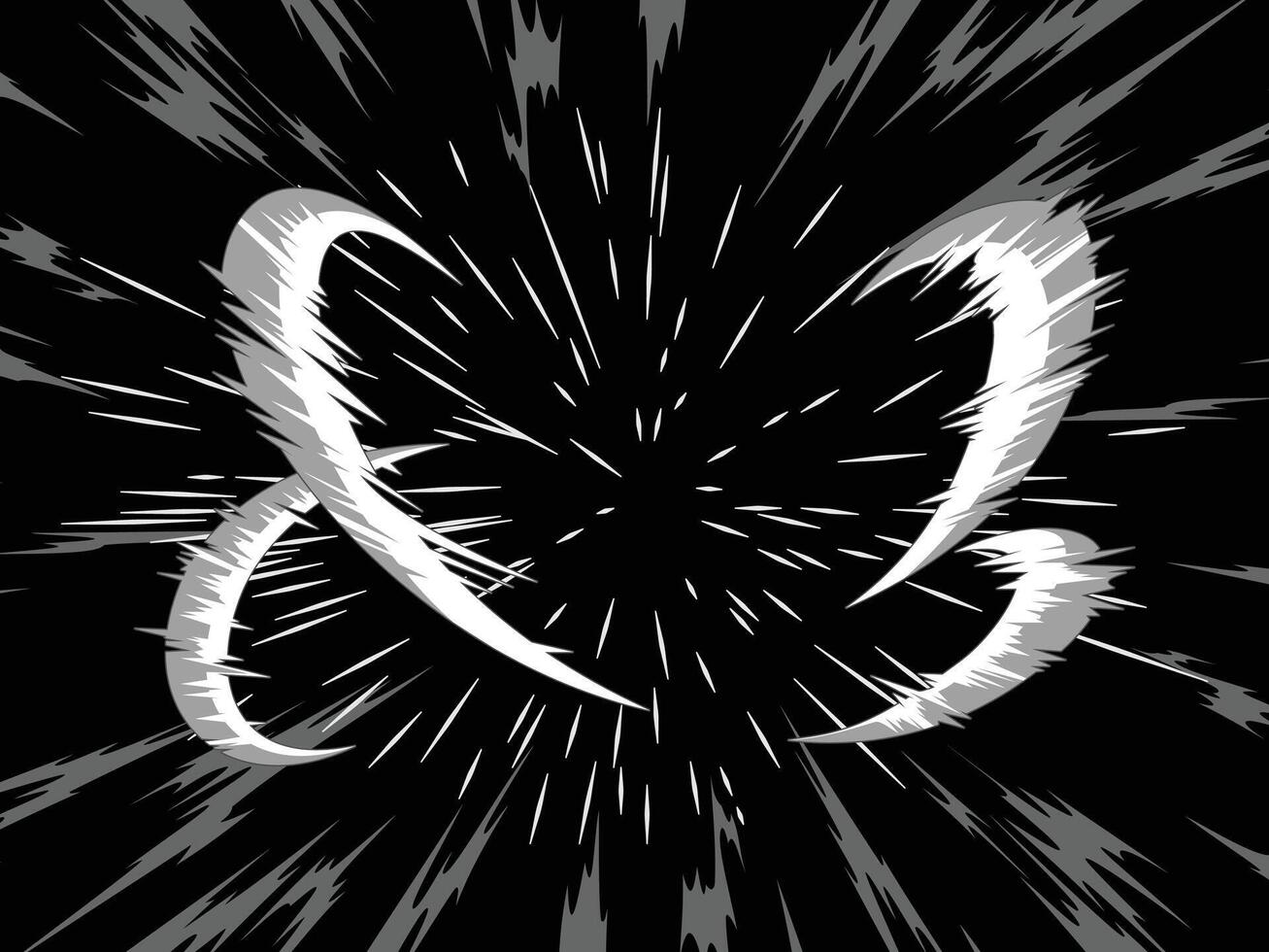 comic action sword slash motion vector