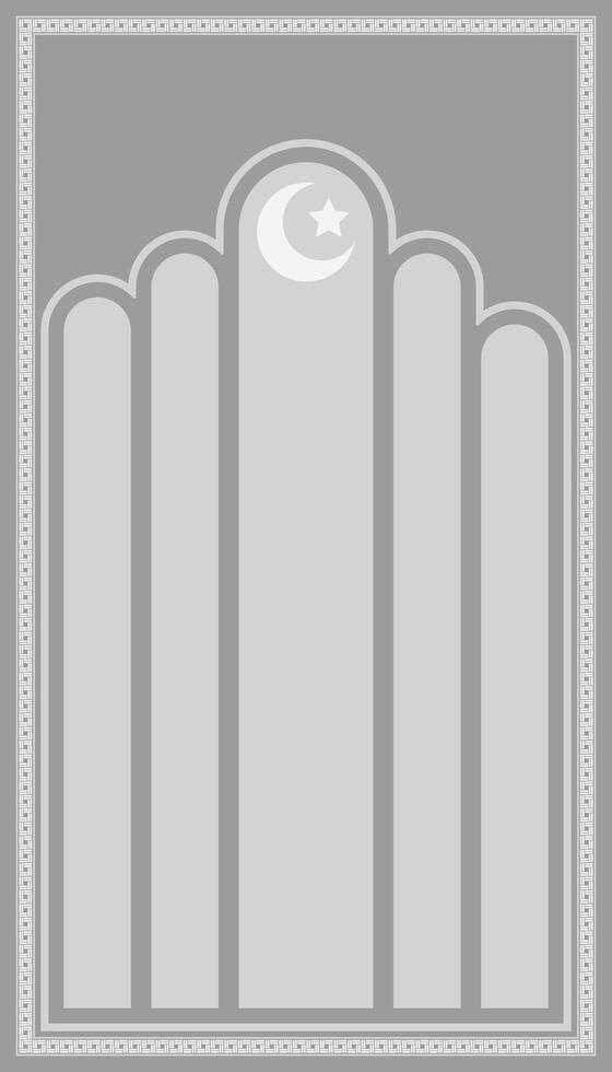 minimalist basic shape prayer mat vector