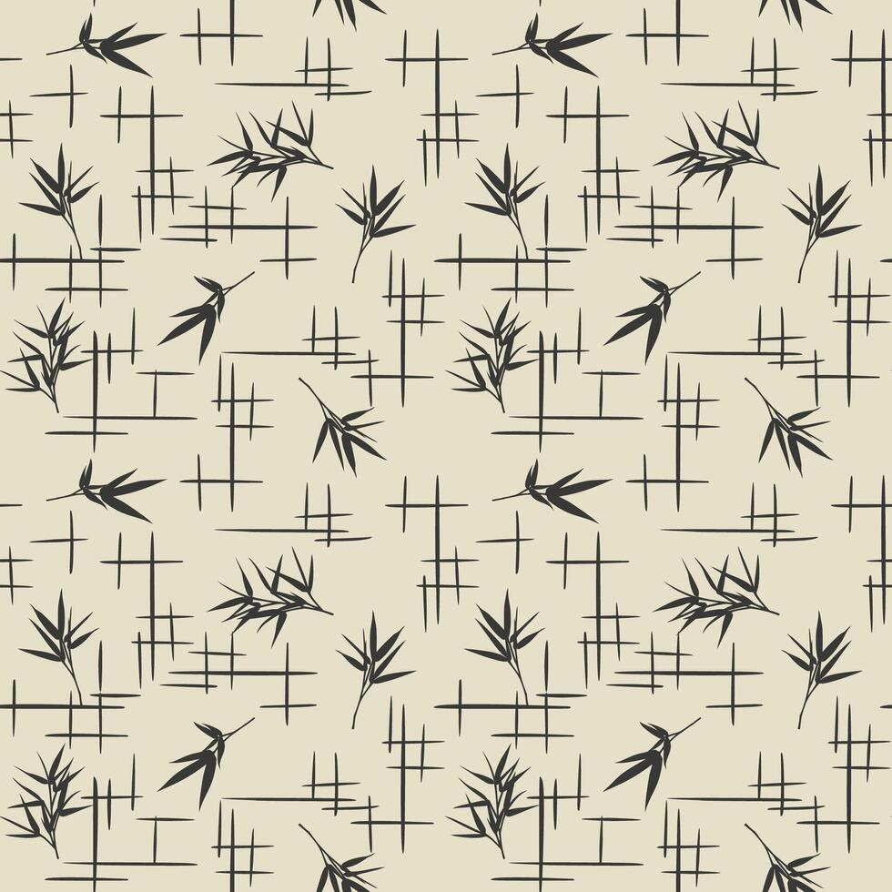 abstract modern style bamboo pattern vector
