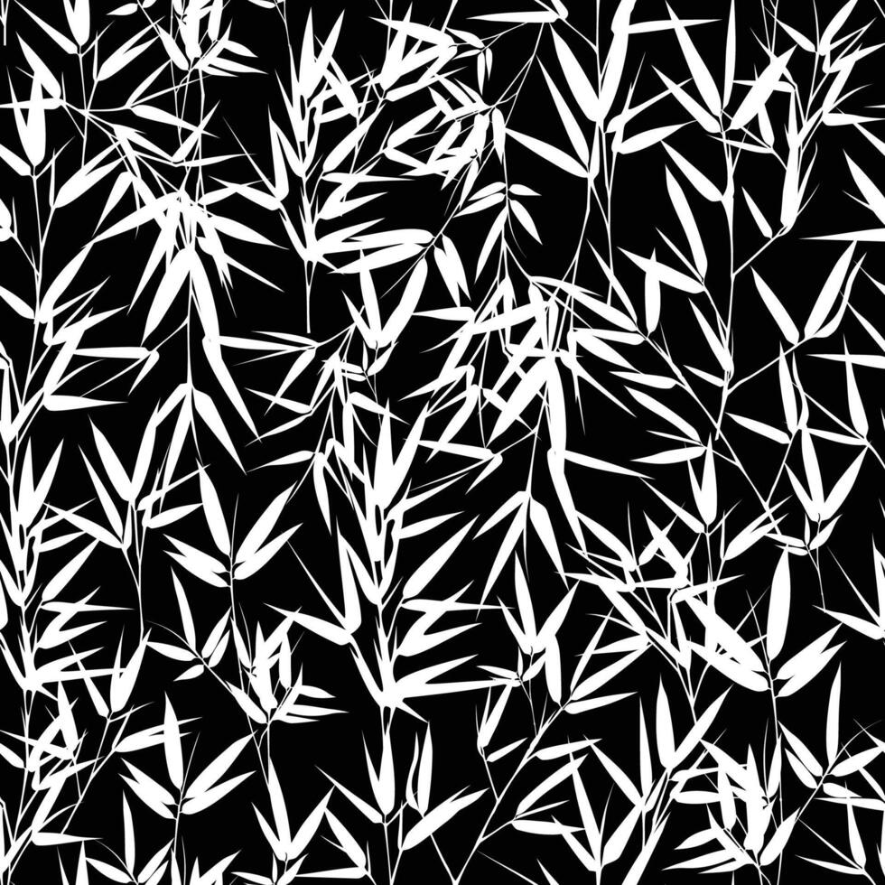 abstract bamboo leaves pattern background vector
