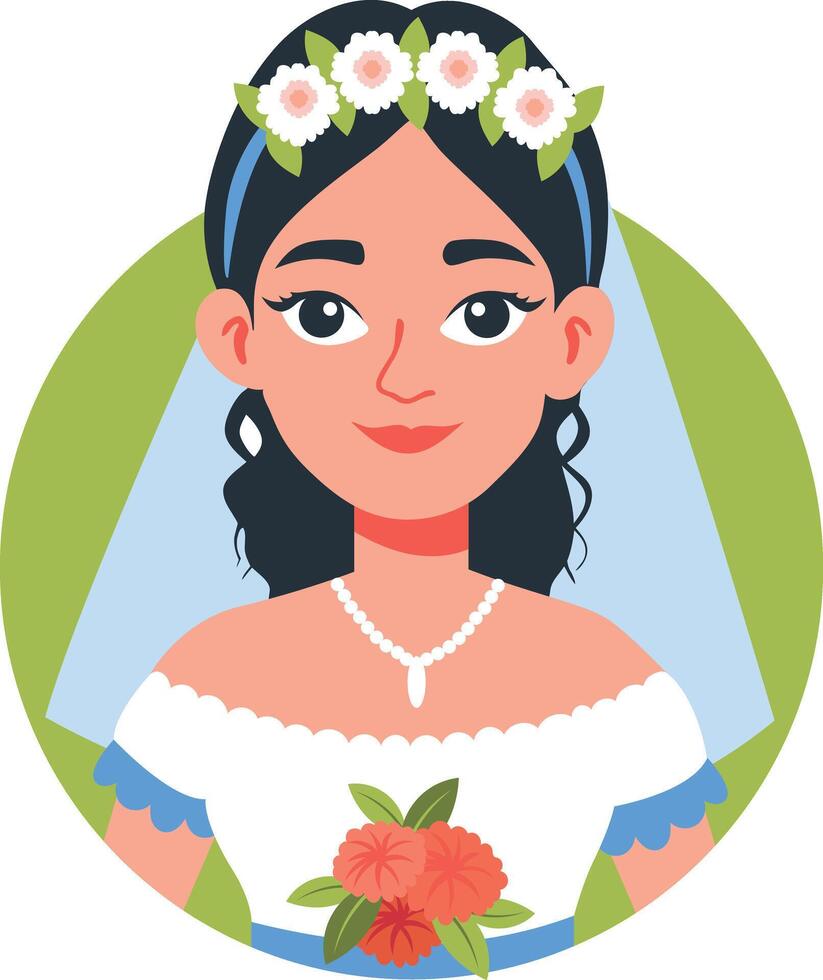 A flat illustration of a character playing samba tambourine vector