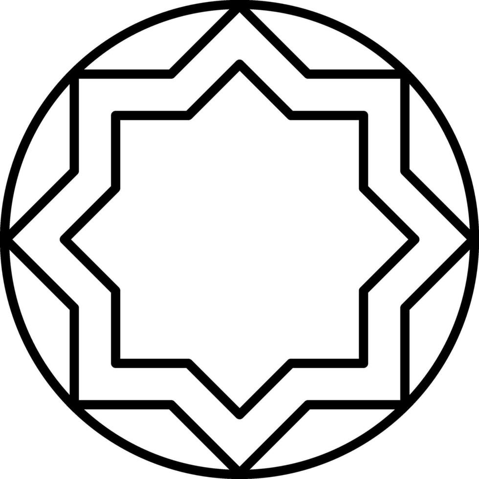 Minimalist flat folk flower shape vector