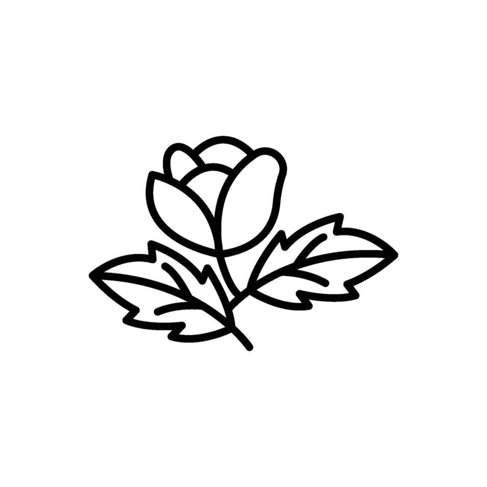 simple logo of flower vector