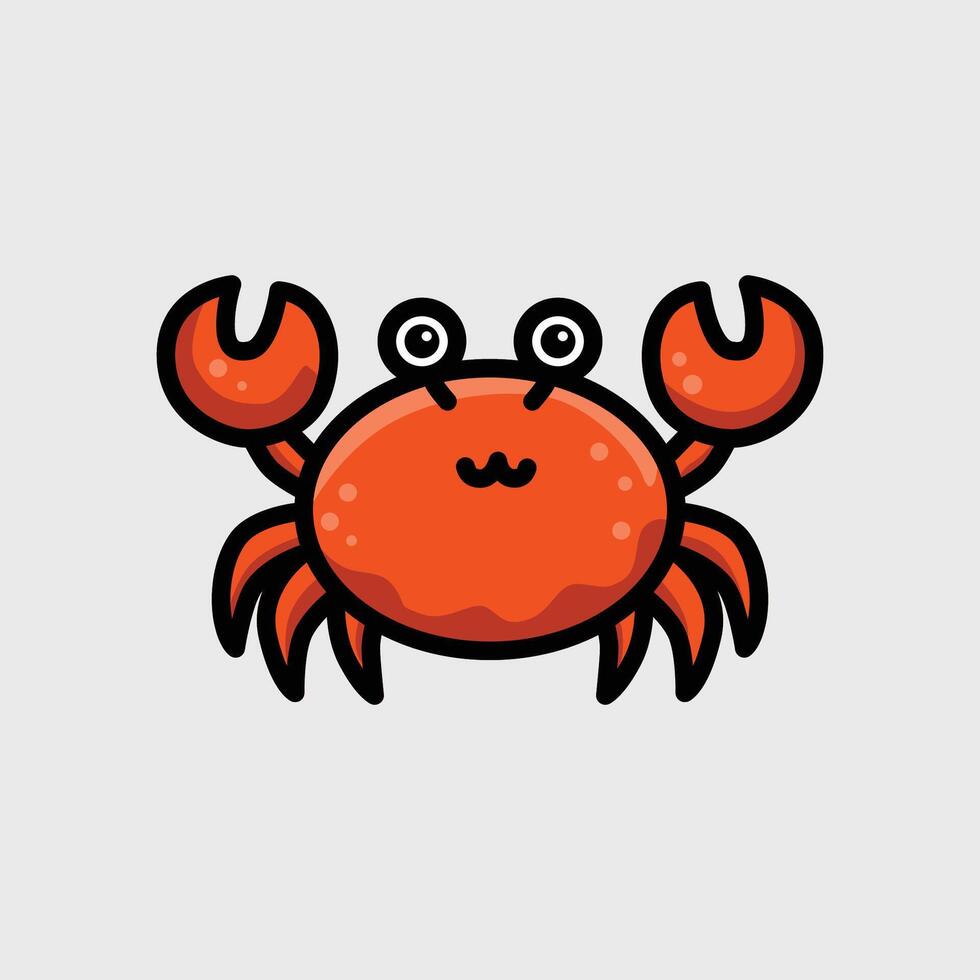 Cute Crab Illustration vector
