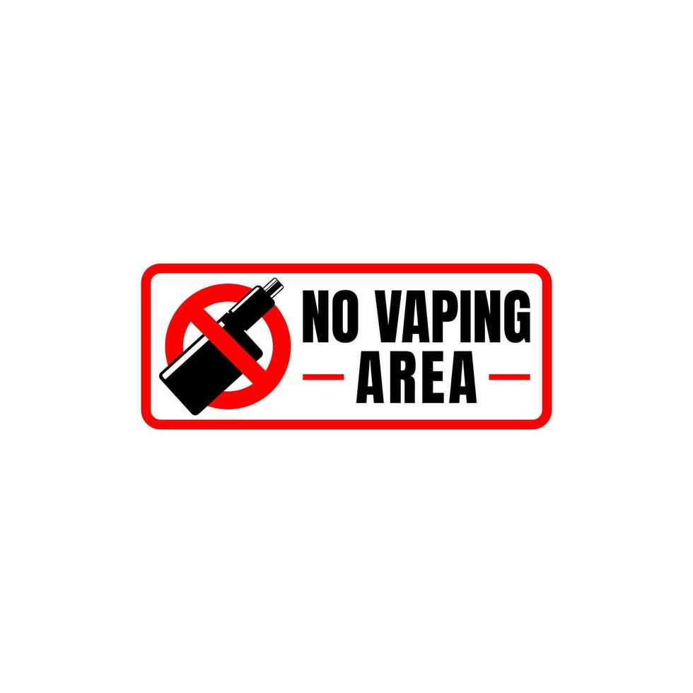 no vaping area sign. prohibition sign vaping. illustration vector