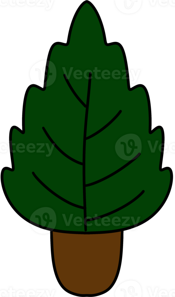 cute color full Christmas tree png