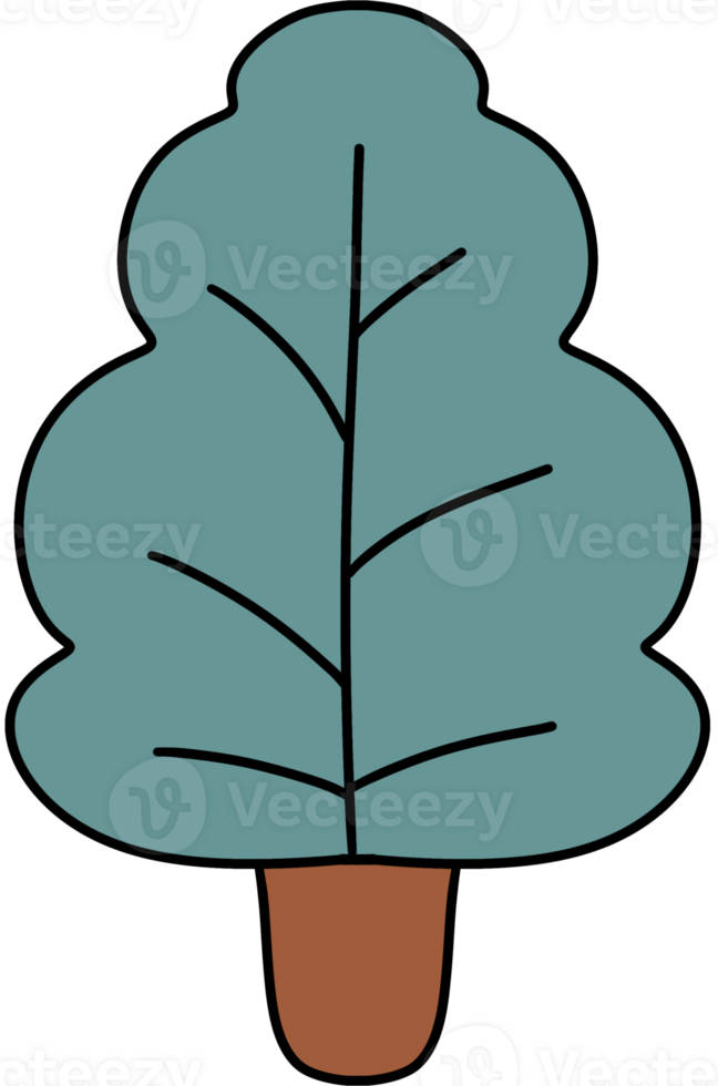 cute color full Christmas tree png