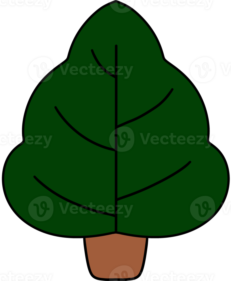cute color full Christmas tree png