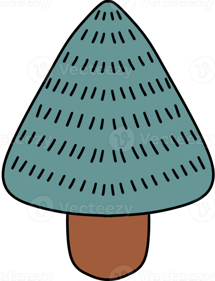 cute color full Christmas tree png