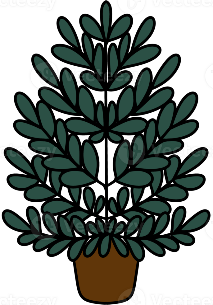 cute color full Christmas tree png