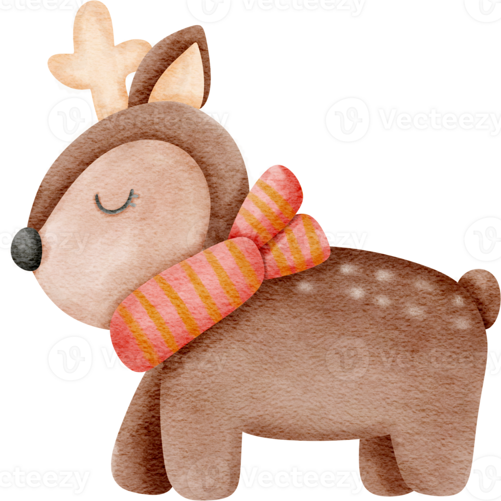 cute watercolor christmas clpart png