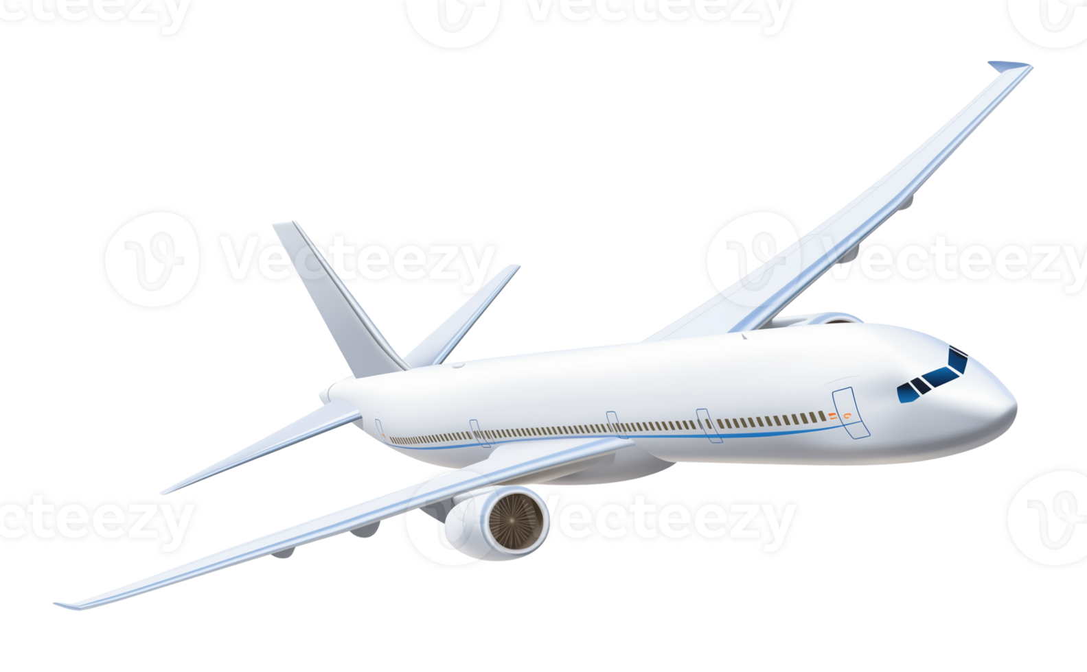 Flying Airplane Isolated on Transparent Background png