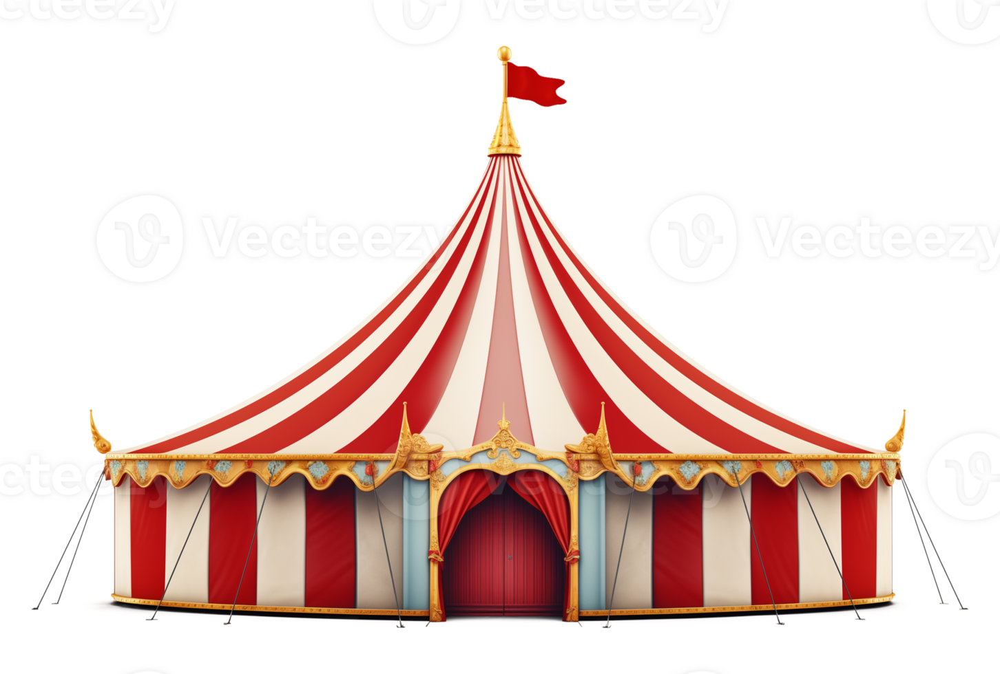 Circus Tent Isolated on Transparent Background png