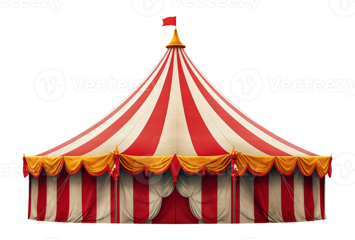 Circus Tent Big Top Isolated on Transparent Background png