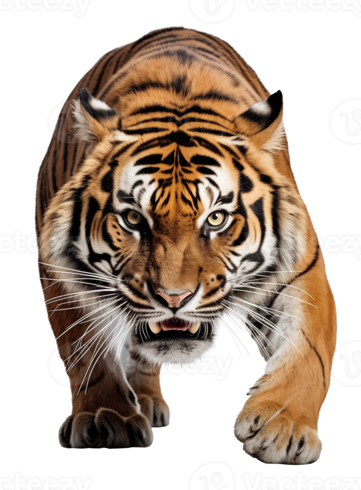 Tiger Sneaking Isolated on Transparent Background png