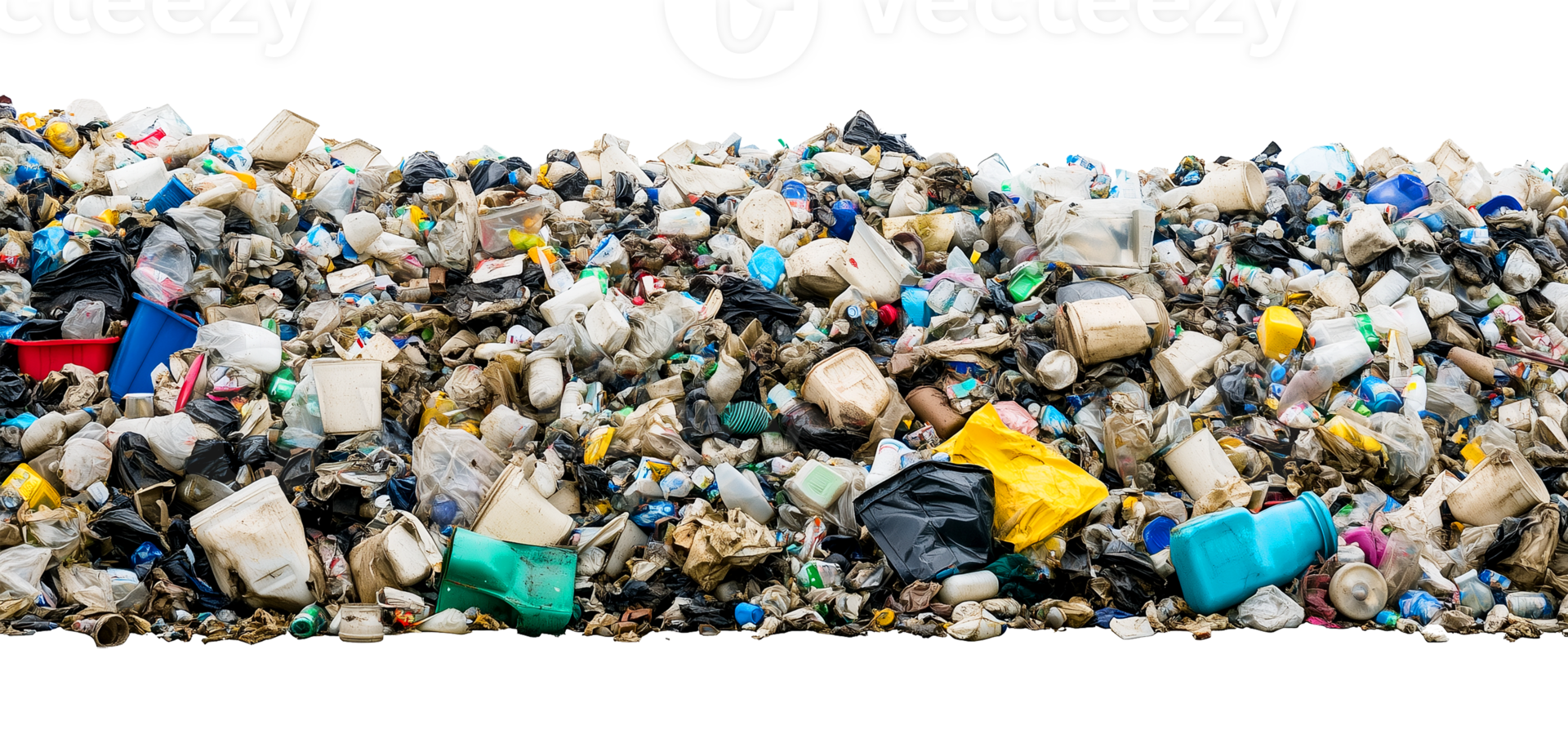 Garbage Trash Dump Landscape Isolated on Transparent Background png
