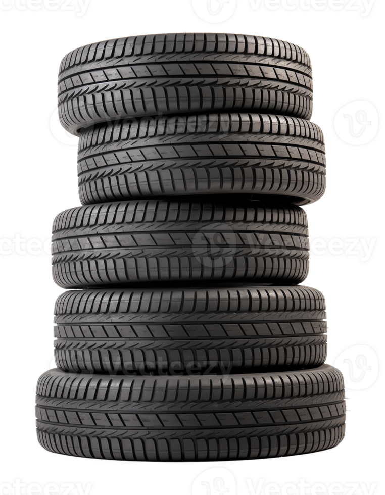 Tires Stack Isolated on Transparent Background png