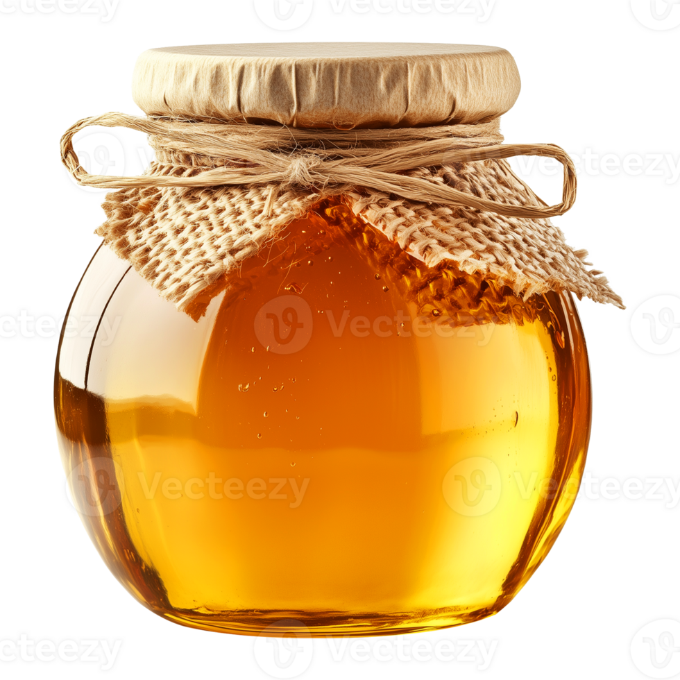 Sealed Honey Jar Isolated on Transparent Background png