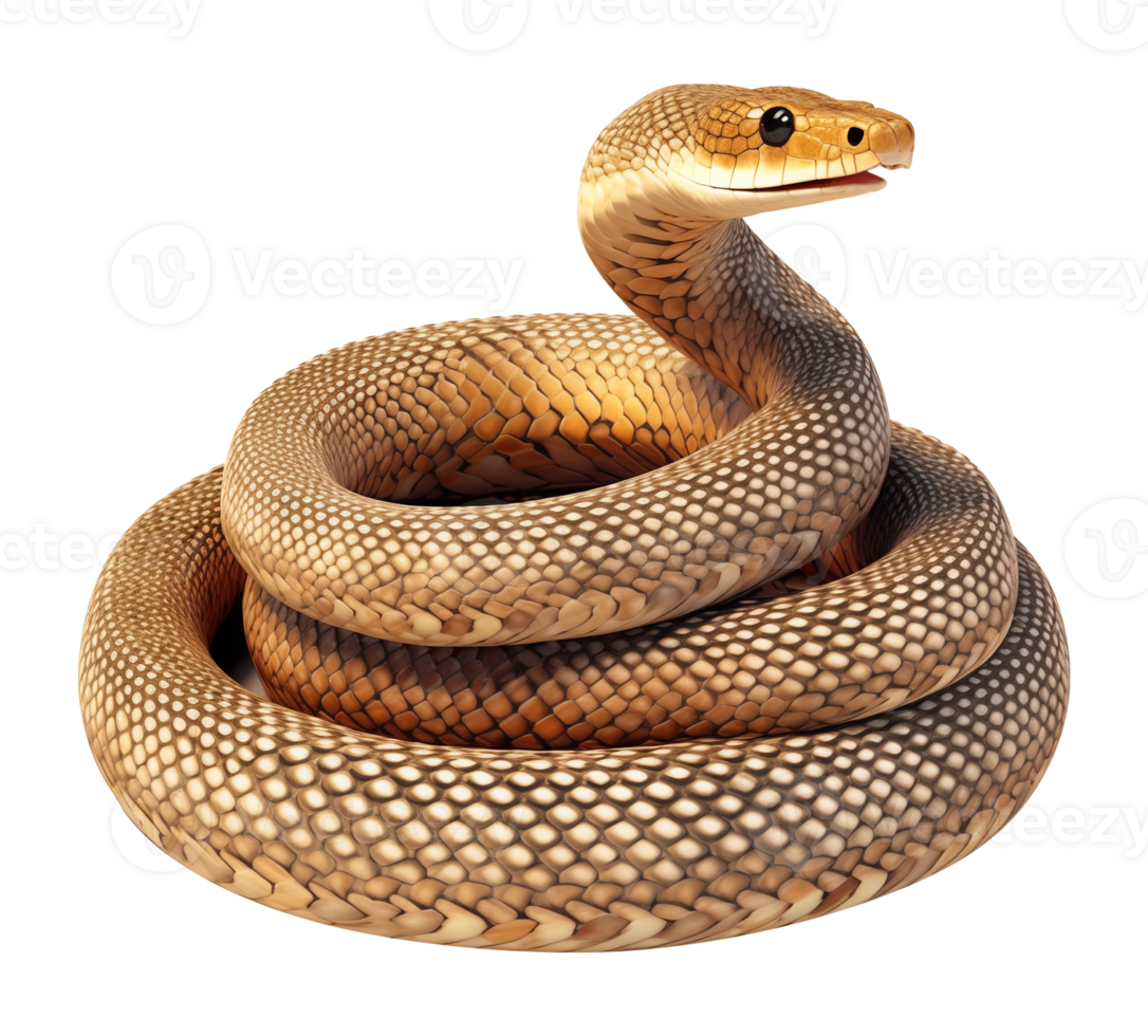 Snake Coiled Up Isolated on Transparent Background png
