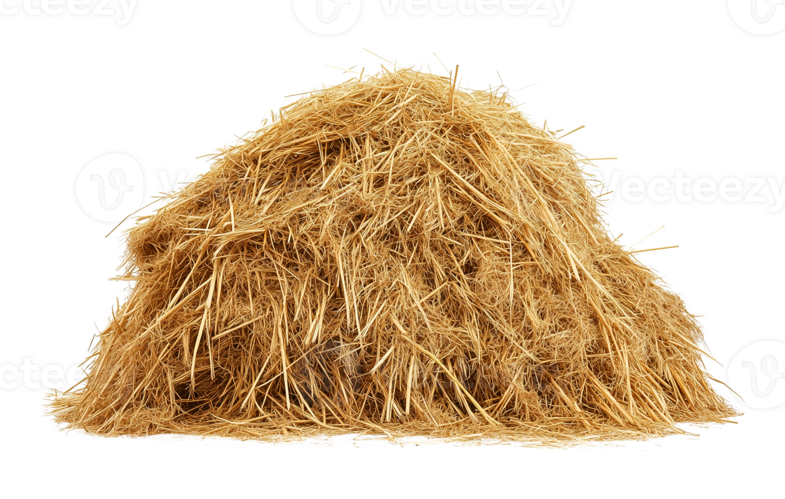 Pile of Hay Haystack Isolated on Transparent Background png