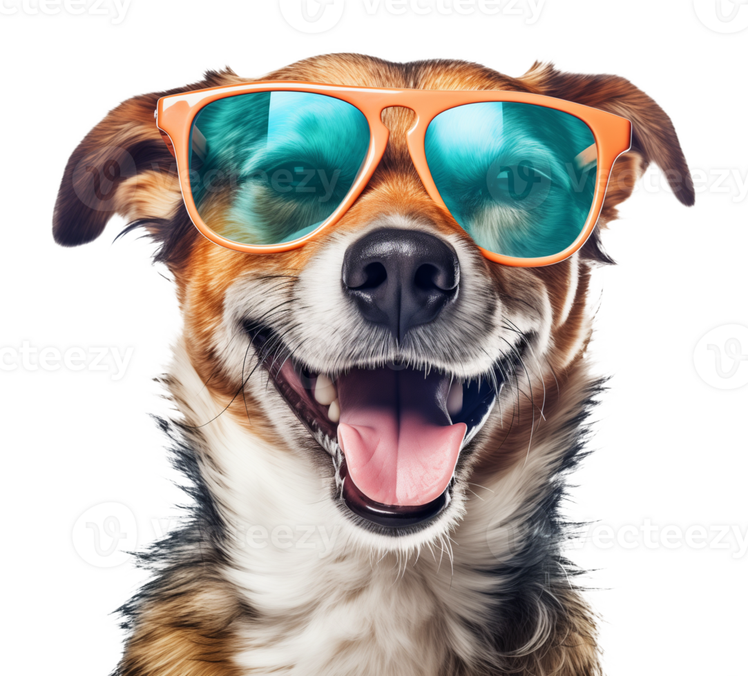 Dog Summer Glasses Isolated on Transparent Background png