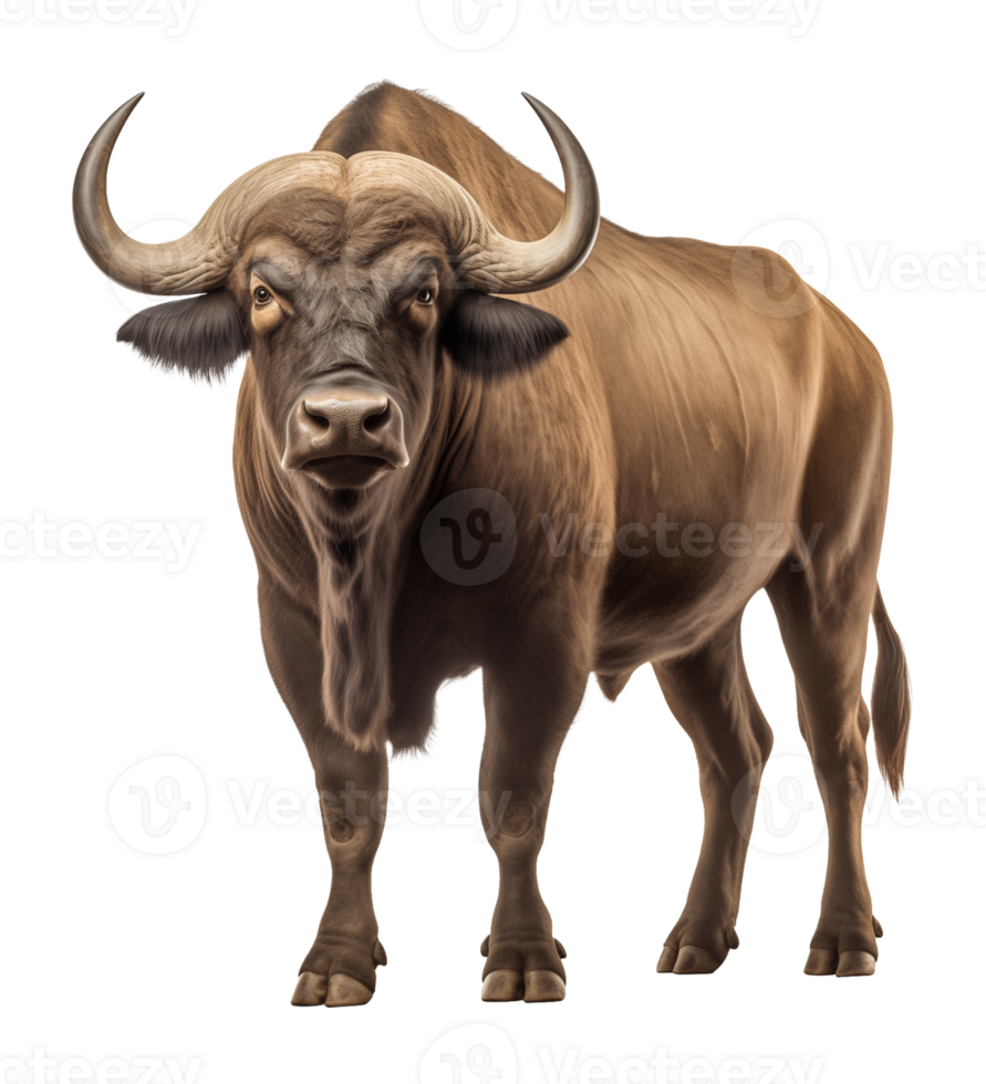 African Buffalo Isolated on Transparent Background png
