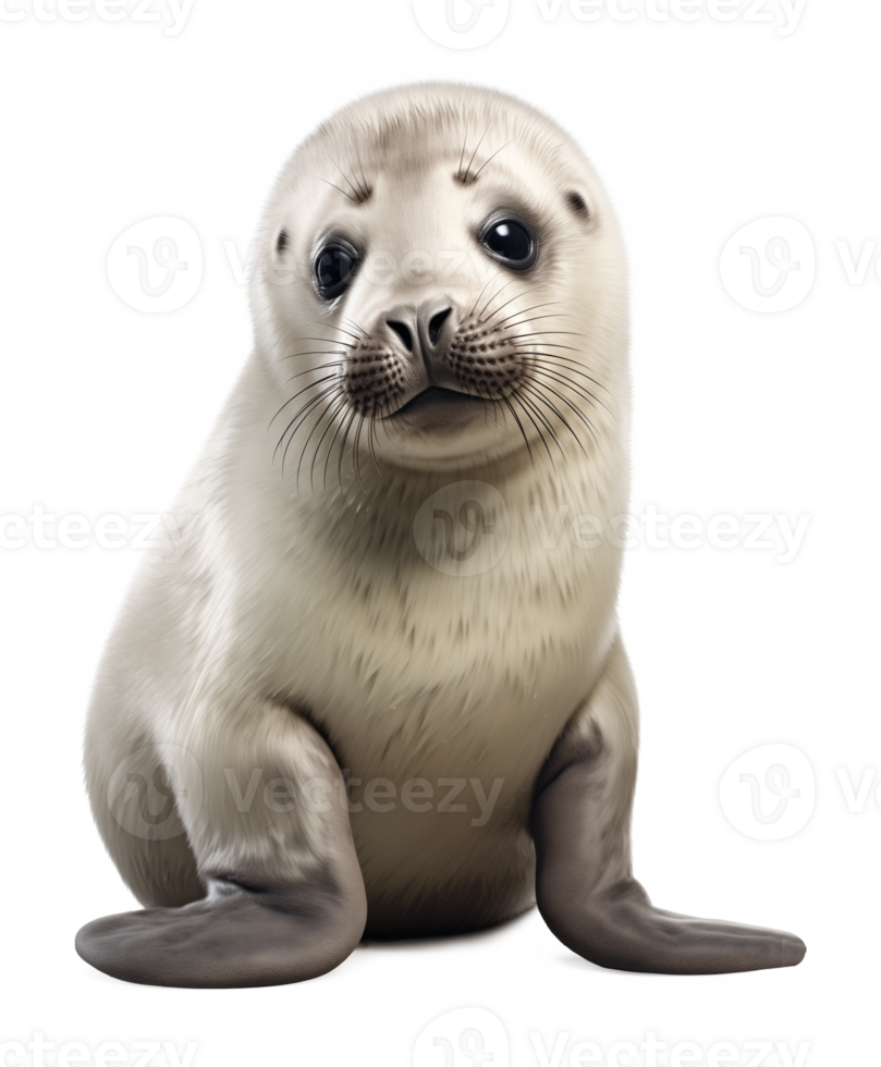 Baby Pup Seal Isolated on Transparent Background png