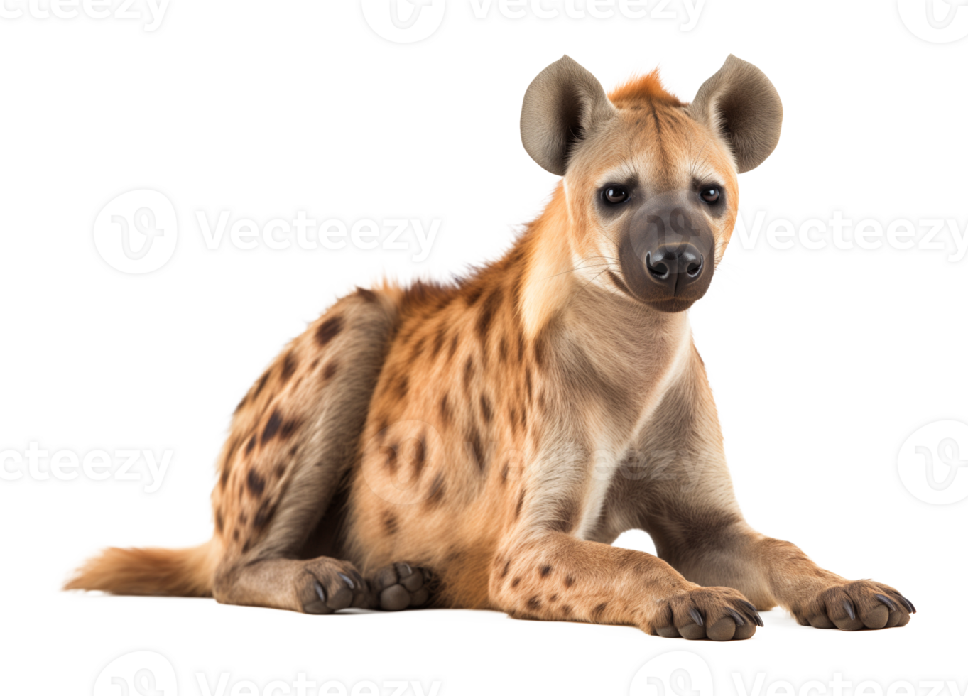 Hyena Resting Isolated on Transparent Background png