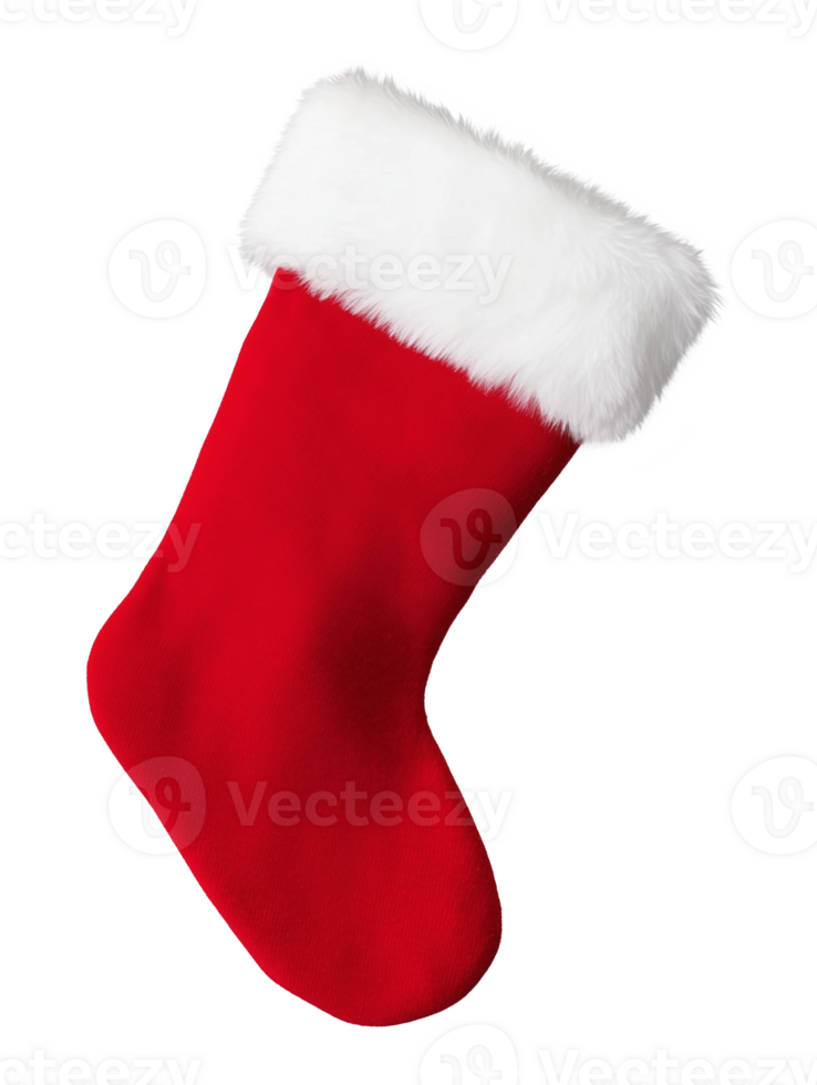Christmas Sock Stocking Isolated on Transparent Background png