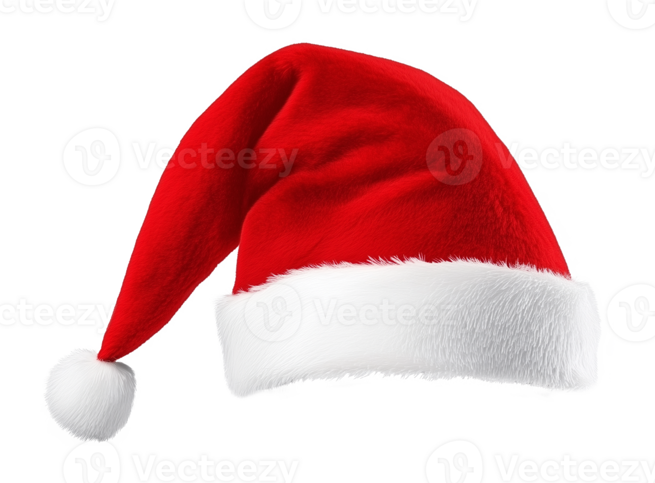 Santa Hat Isolated on Transparent Background png