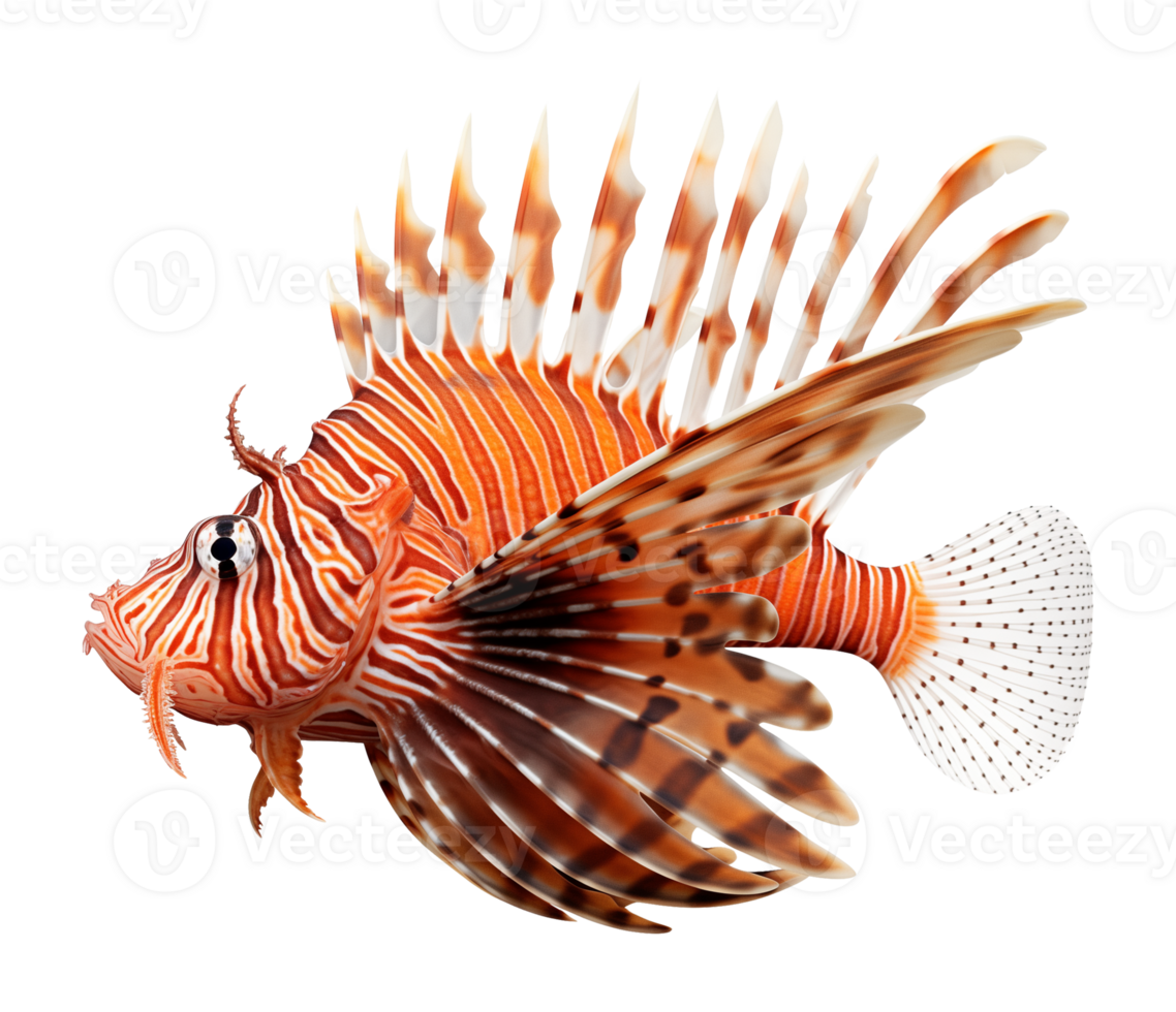 Lionfish Isolated on Transparent Background png