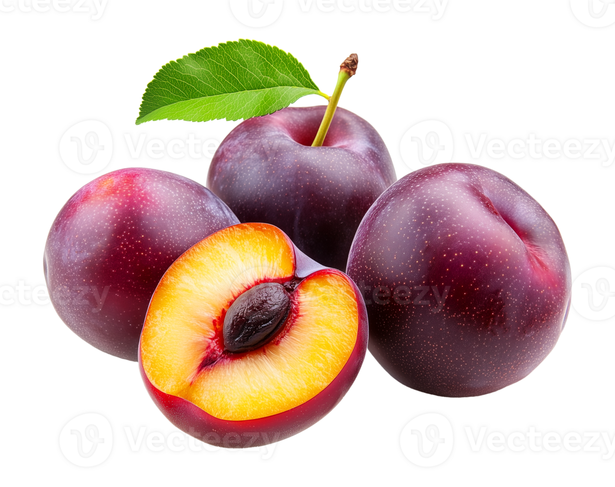 Plums Isolated on Transparent Background png