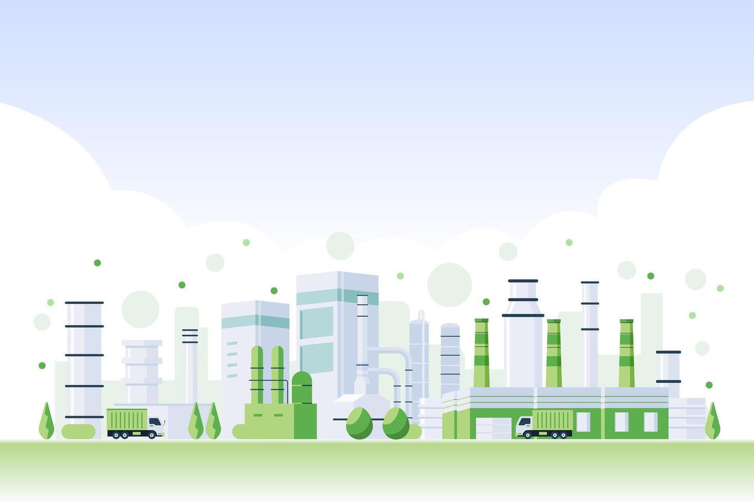 Green Industry Background illustration vector