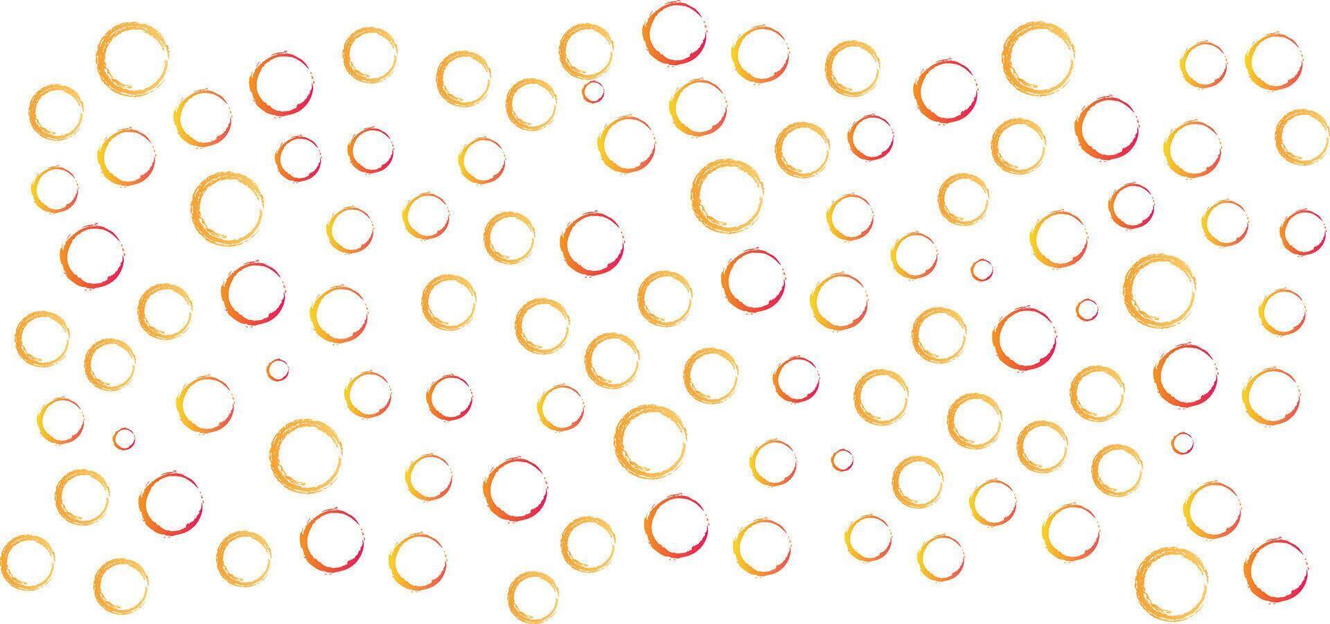 circle design elements In doodle style. vector