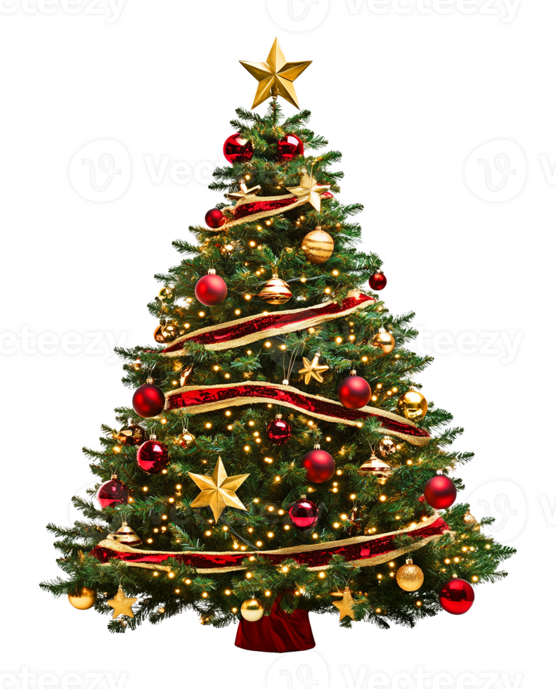 Christmas Tree Isolated on Transparent Background png