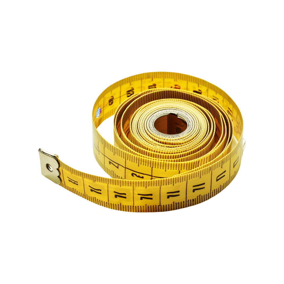 Measuring tape on transparent background png