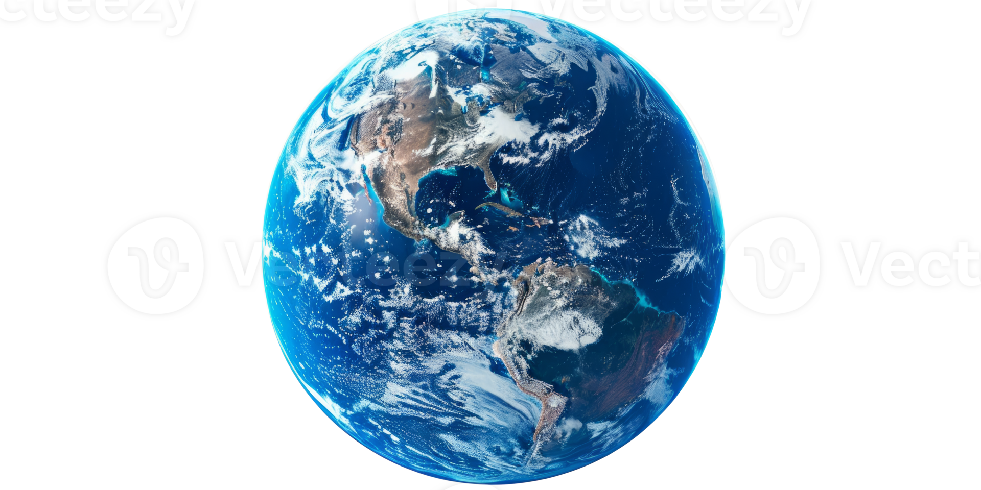 A detailed view of Earth showcasing its blue oceans and landmasses png